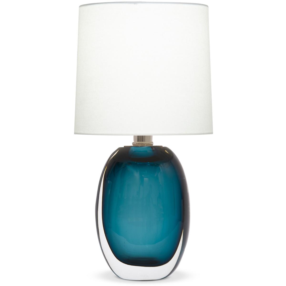 Lighting New York R-4564 FlowDecor Audrey 14 inch 60.00 watt Blue Table Lamp Portable Light 4564 - Open Box