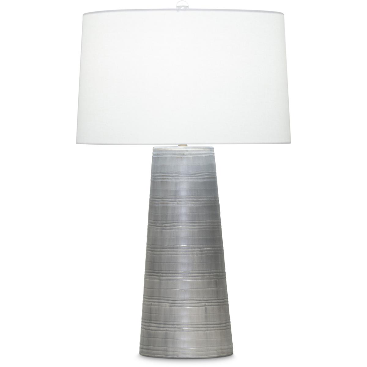 Lighting New York 3902 FlowDecor Charles 30.5 inch 150.00 watt Grey Carved Table Lamp Portable Light 3902 - Open Box