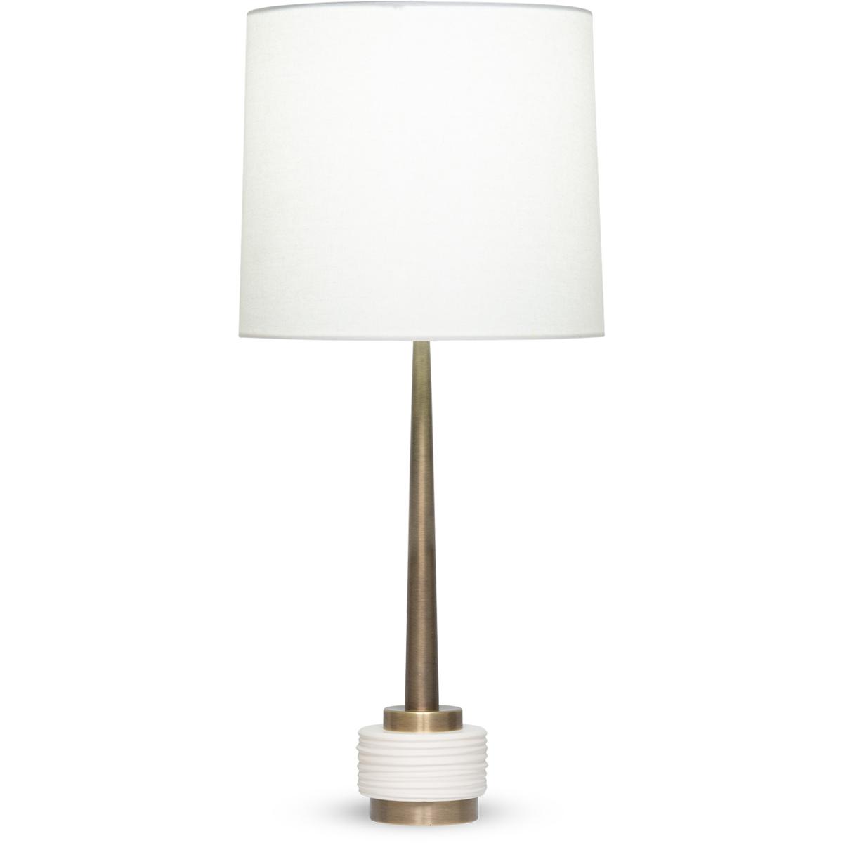 Lighting New York 4556 FlowDecor Weiss 31.5 inch 150.00 watt Antique Brass Table Lamp Portable Light 4556 - Open Box