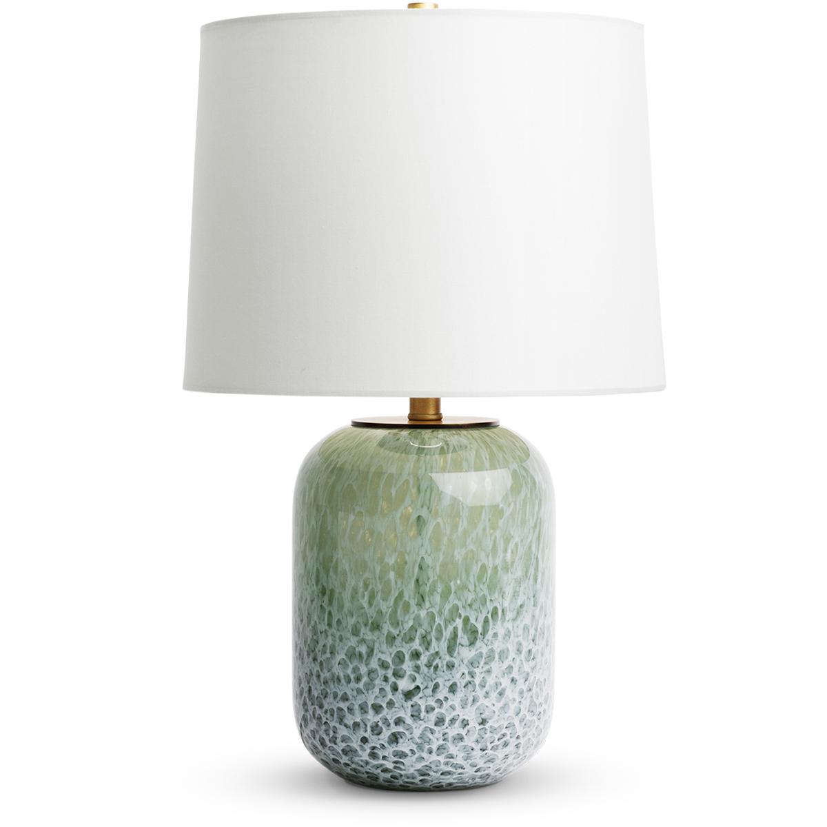 Lighting New York R-4606 FlowDecor Yates 18.25 inch 100.00 watt Blue-Green Table Lamp Portable Light 4606 - Open Box