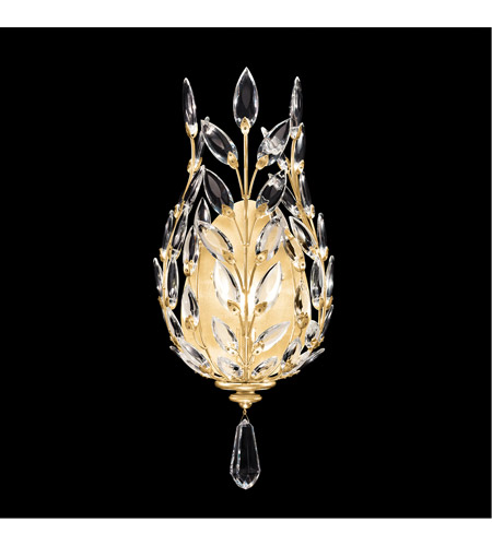 Fine Art 759650-SF3 Crystal Laurel 1 Light 9 inch Gold Leaf Sconce Wall Light