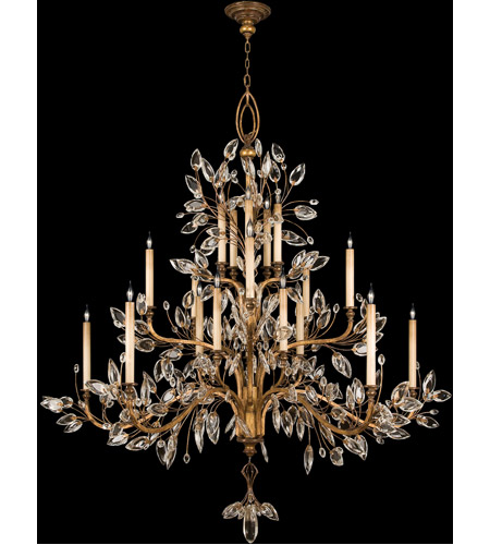 Fine Art 774540ST Crystal Laurel 20 Light 75 inch Gold Chandelier Ceiling Light