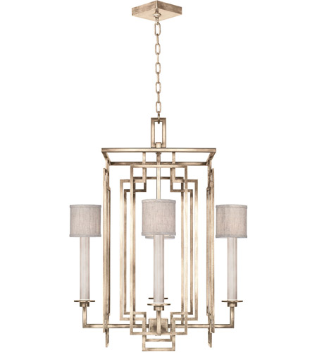 Fine Art 889040-31ST Cienfuegos 4 Light 24 inch Gold Chandelier Ceiling Light in Natural Greige Fabric