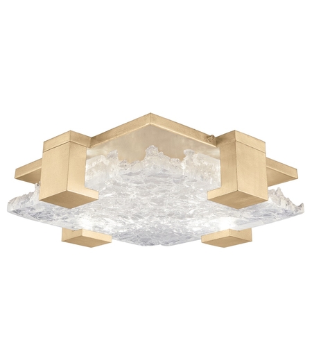 Fine Art Lamps 895440 31st Terra 4 Light 17 Inch Gold Flush Mount Ceiling Light