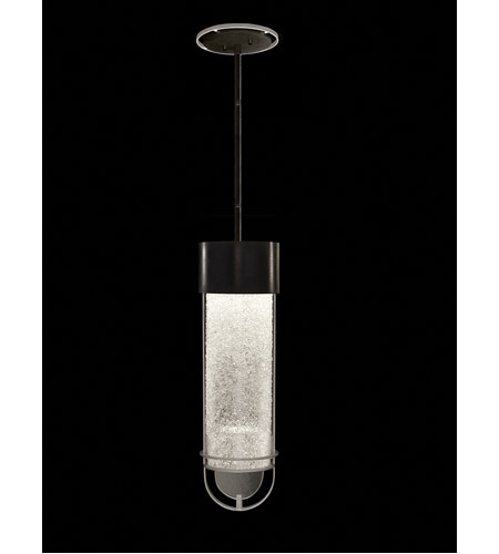 Fine Art 926340-11ST Bond LED 6 inch Black/Silver Pendant Ceiling Light in Diamond Blanket Studio Glass