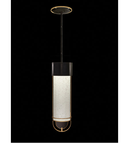 Fine Art 926340-22ST Bond LED 6 inch Black/Gold Pendant Ceiling Light in Bahama Sand Studio Glass