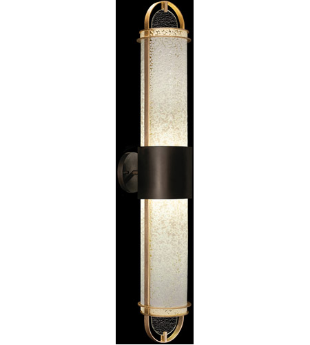 Fine Art 926450-22ST Bond LED 6 inch Black/Gold Sconce Wall Light in Bahama Sand Studio Glass