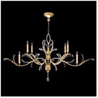 Fine Art 700840-SF3 Beveled Arcs 6 Light 74 inch Gold Leaf Chandelier Ceiling Light thumb