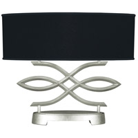 Fine Art 785710-SF42 Allegretto 21 inch Silver Leaf Table Lamp Portable Light in Black Fabric thumb
