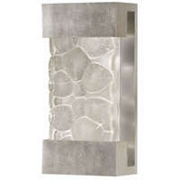 Fine Art 810850-34ST Crystal Bakehouse 2 Light 7 inch Silver Sconce Wall Light in Silver Leaf, Crystal River Stone Studio Glass, Indoor/Outdoor photo thumbnail