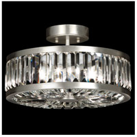 Fine Art 815740ST Crystal Enchantment 3 Light 16 inch Silver Semi-Flush Mount Ceiling Light thumb