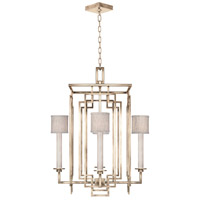 Fine Art 889040-31ST Cienfuegos 4 Light 24 inch Gold Chandelier Ceiling Light in Natural Greige Fabric thumb