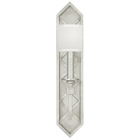 Fine Art 889550-SF41 Cienfuegos 1 Light 5 inch Silver Leaf Sconce Wall Light in White Fabric photo thumbnail