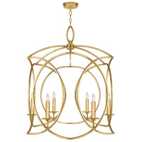 Fine Art 889840-SF3 Cienfuegos 6 Light 29 inch Gold Leaf Chandelier Ceiling Light in No Shade thumb