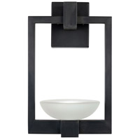 Fine Art 898581-1ST Delphi Outdoor 2 Light 16 inch Black Outdoor Wall Sconce in Hand Cast Studio Glass photo thumbnail