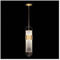 Fine Art 924840-31ST Bond LED 8 inch Gold Pendant Ceiling Light in Diamond Blanket Studio Glass thumb