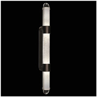 Fine Art 925850-12ST Bond LED 6 inch Black/Silver Sconce Wall Light in Bahama Sand Studio Glass thumb
