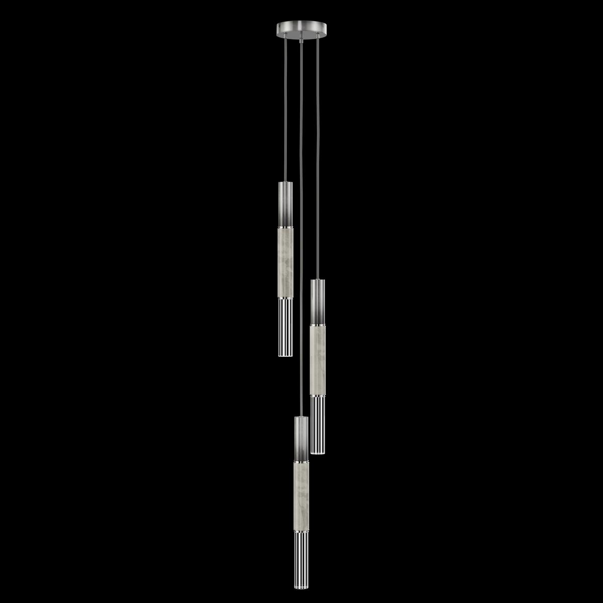 Fine Art 100016-722 Antonia 3 Light 8.5 inch Silver Pendant Ceiling Light