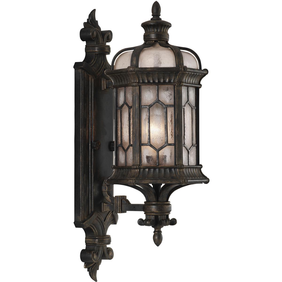 Fine Art Handcrafted Lighting Devonshire 1 - Light Outdoor Wall in Antique Bronze