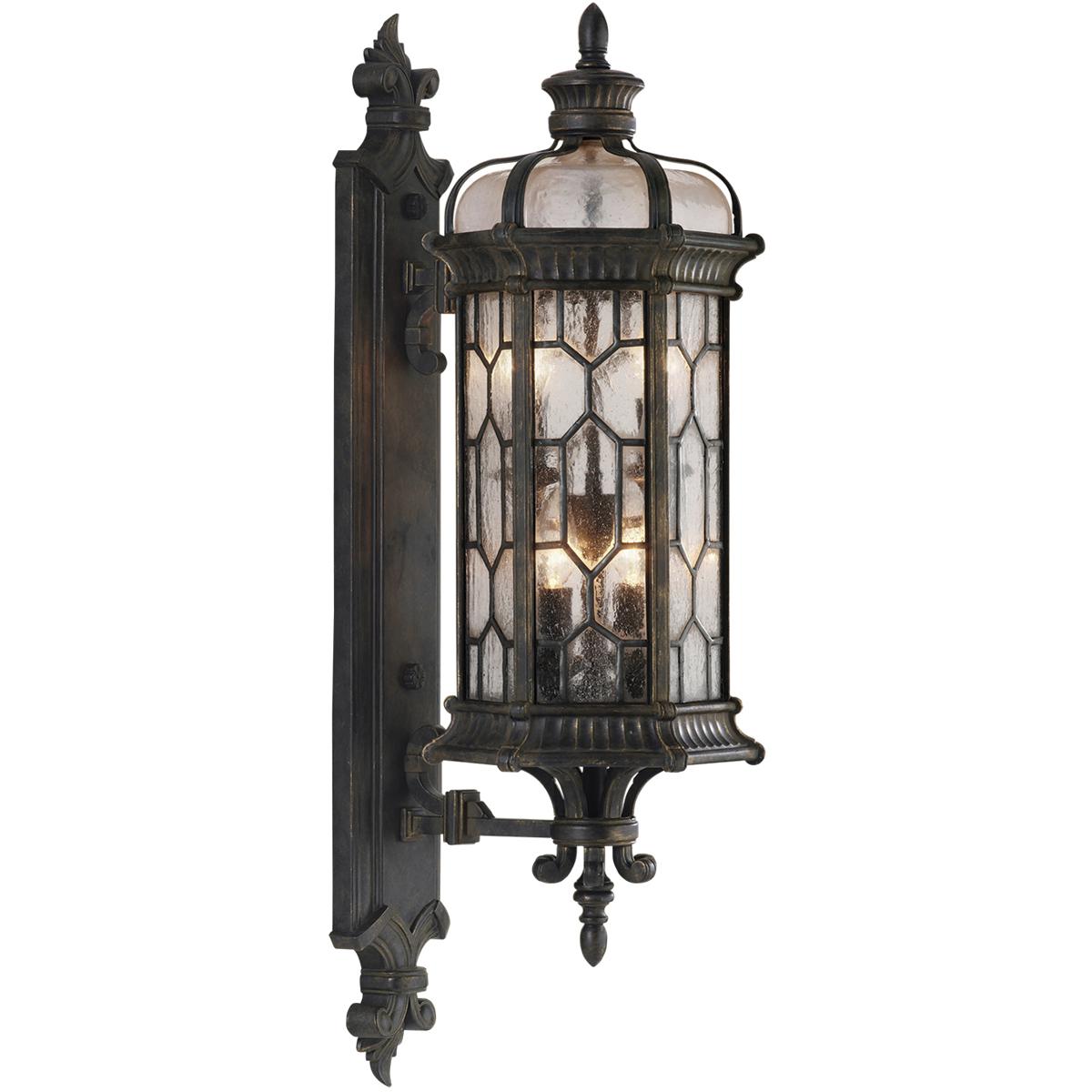 Fine Art Handcrafted Lighting Devonshire 4 - Light Outdoor Wall in Antique Bronze