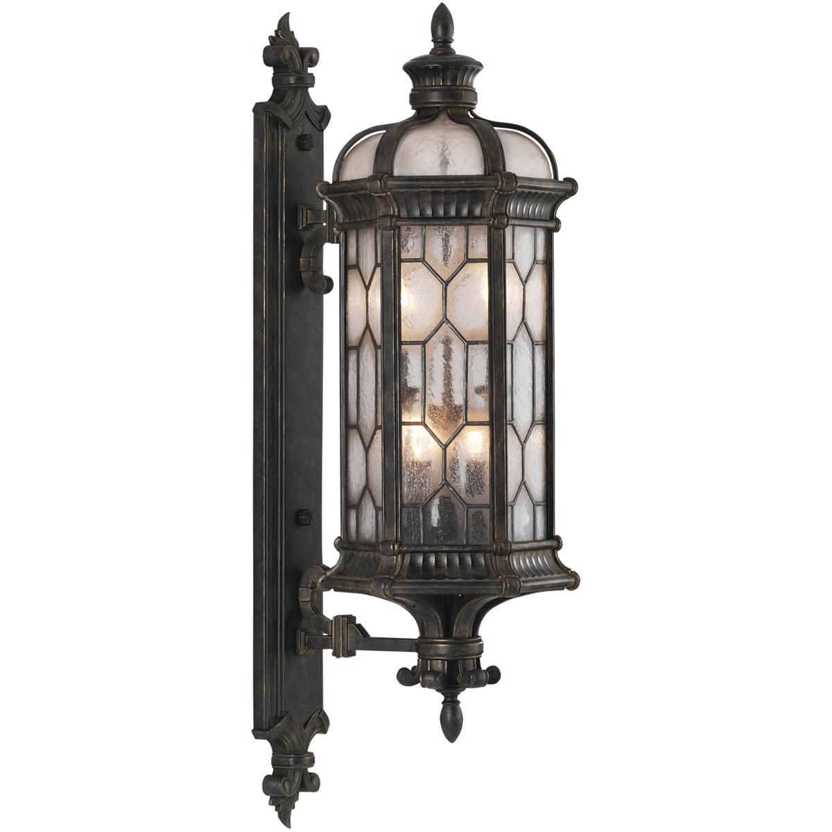 Fine Art Handcrafted Lighting Devonshire 4 - Light Outdoor Wall in Antique Bronze