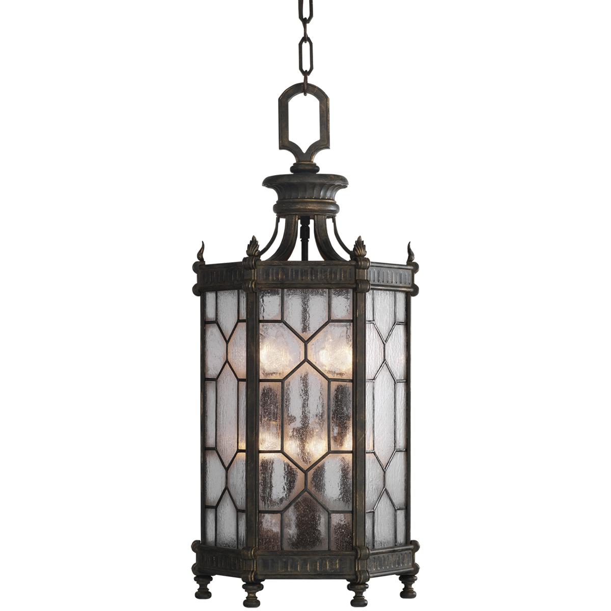 Lighting New York R-414282-1ST Fine Art Devonshire 8 Light 16 inch Bronze Outdoor Lantern 414282-1ST - Open Box