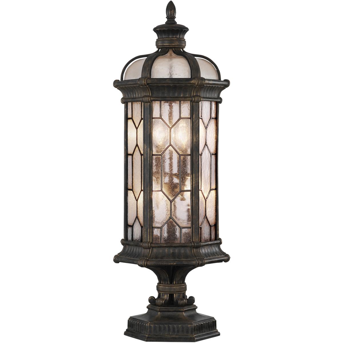 Fine Art Handcrafted Lighting Devonshire 4 - Light Outdoor Pier Mount in Antique Bronze