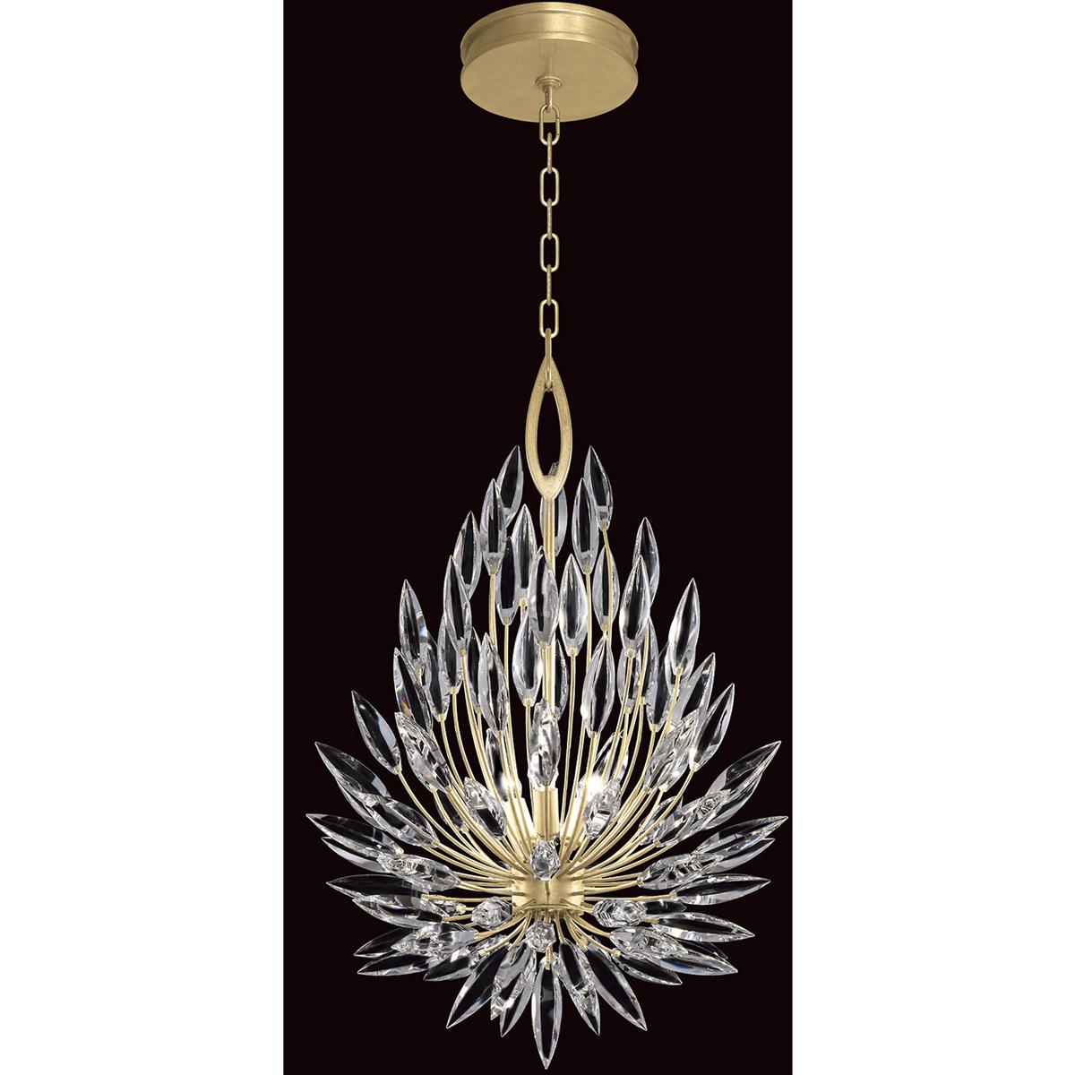 Fine Art 881640-1ST Lily Buds 3 Light 19 inch Gold Pendant Ceiling Light