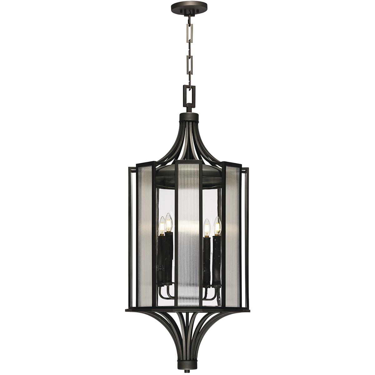 Fine Art Handcrafted Lighting Bristol 6 - Light Outdoor Hanging in Black