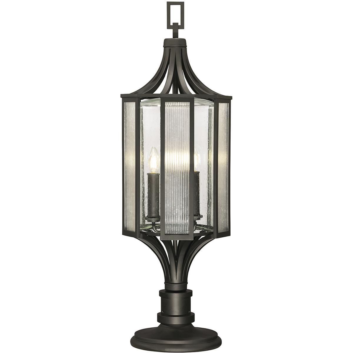 Fine Art 900080ST Bristol 3 Light 37.5 inch Black Outdoor Adjustable Pier/Post Mount