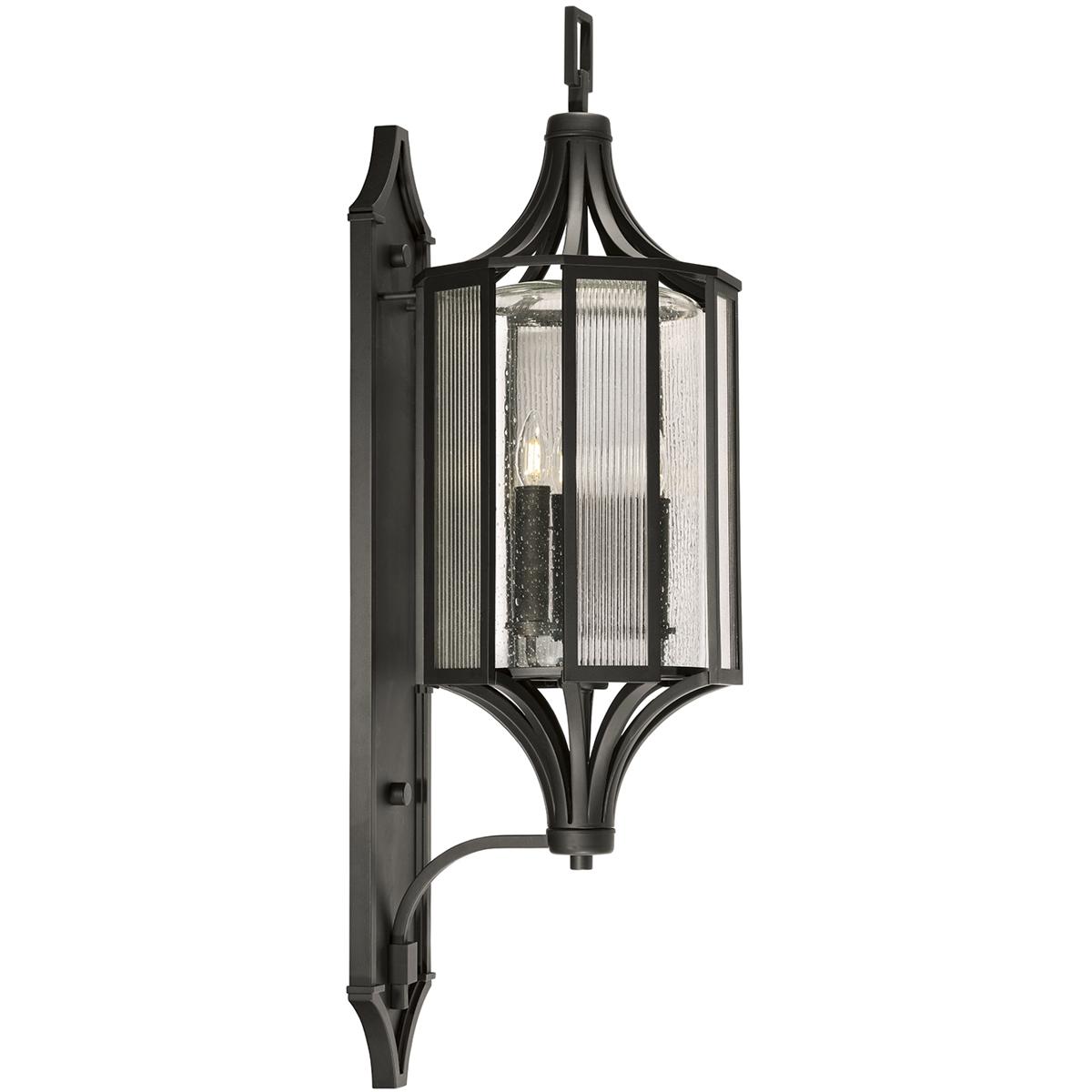 Fine Art Handcrafted Lighting Bristol 3 - Light Outdoor Wall in Black