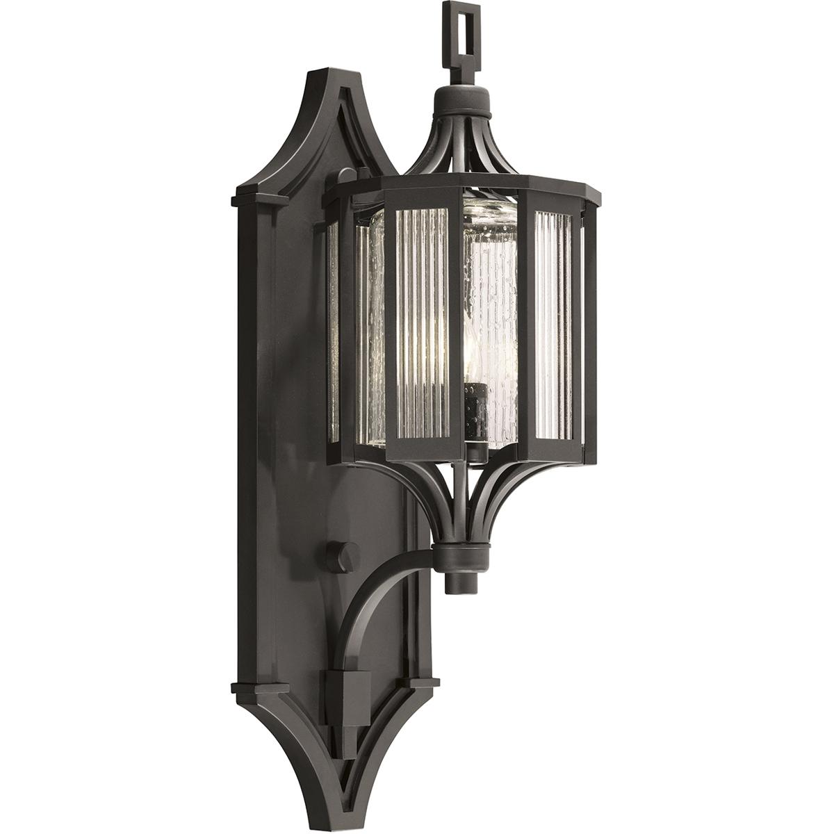 Fine Art Handcrafted Lighting Bristol 1 - Light Outdoor Wall in Black