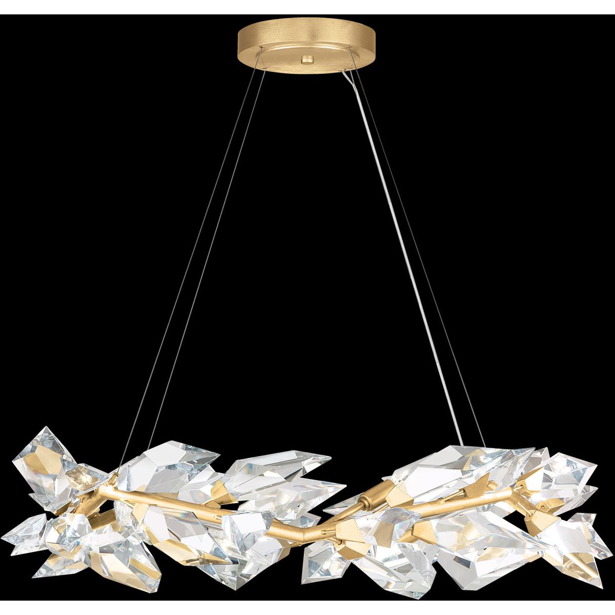 Fine Art 902640-2ST Foret 8 Light 34 inch Gold Pendant Ceiling Light