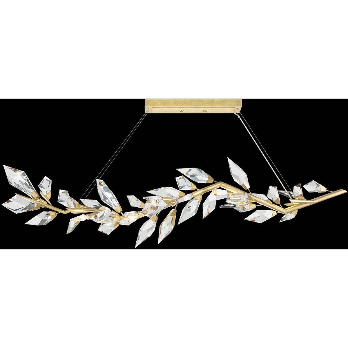 Fine Art 914640-2ST Foret 8 Light 72 inch Gold Pendant Ceiling Light