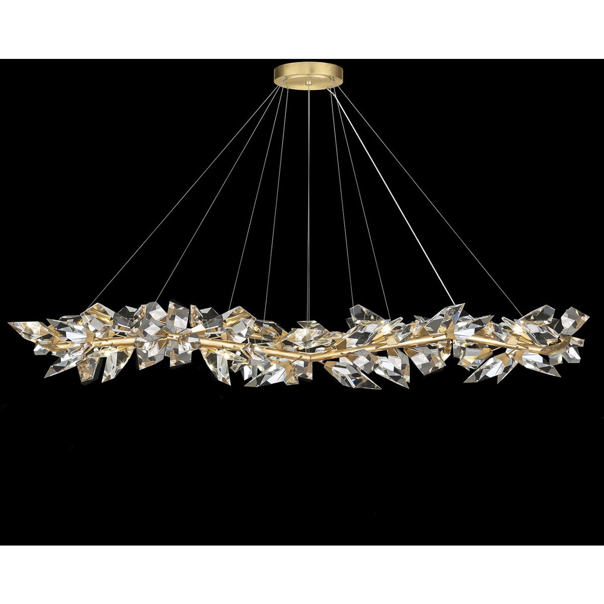 Fine Art 922040-2ST Foret 15 Light 71 inch Gold Pendant Ceiling Light