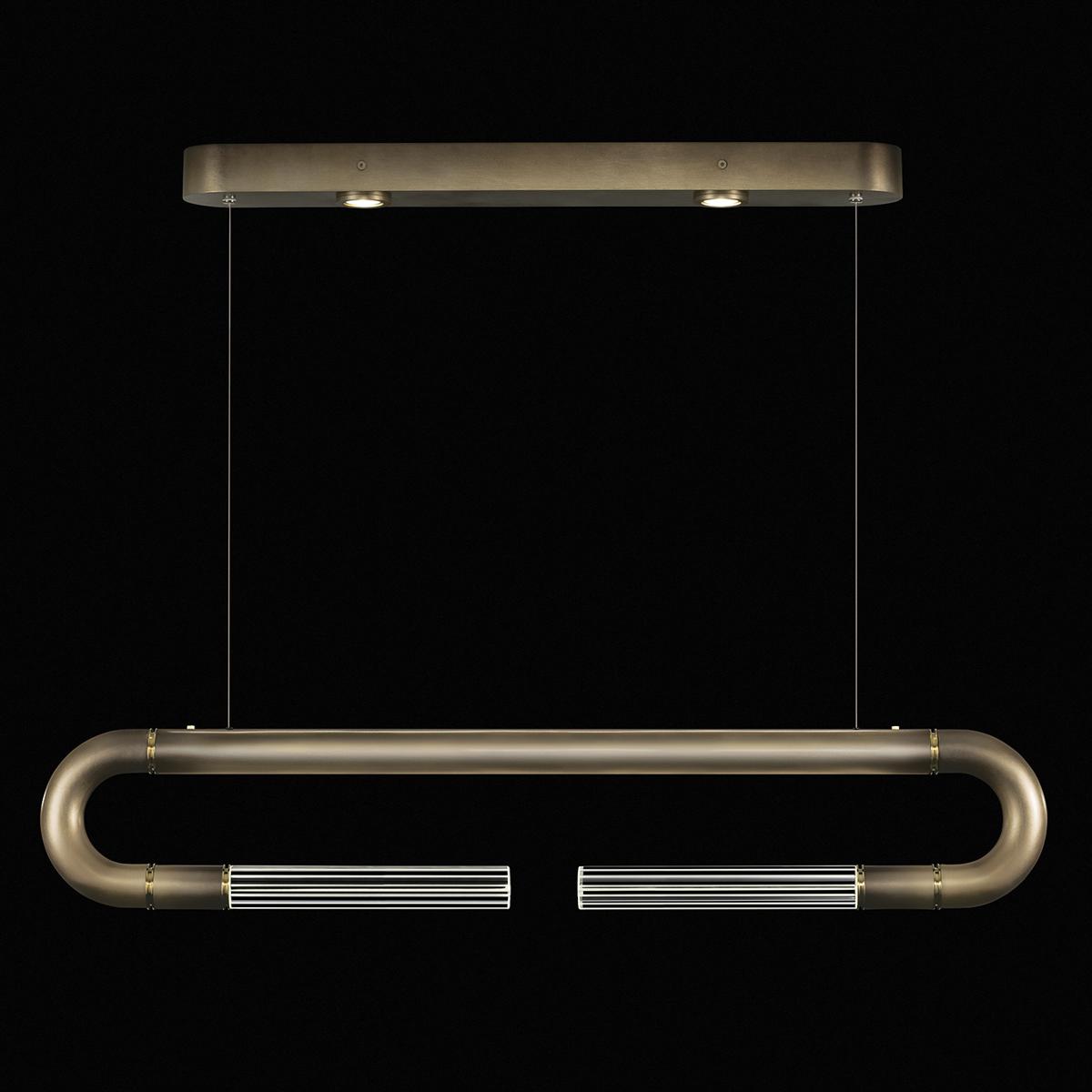 Fine Art 924140-610ST Antonia LED 52 inch Bronze Pendant Ceiling Light