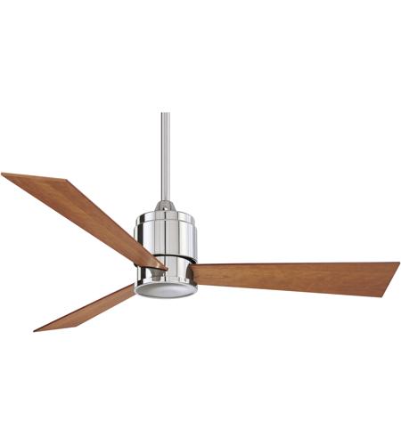Fanimation Fp4620pn Zonix 54 Inch Polished Nickel With Cherry Walnut Blades Ceiling Fan In 110 Volts