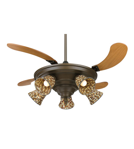 Fanimation Fp825ob Air Shadow 18 Inch Oil Rubbed Bronze With Cherry Blades Ceiling Fan