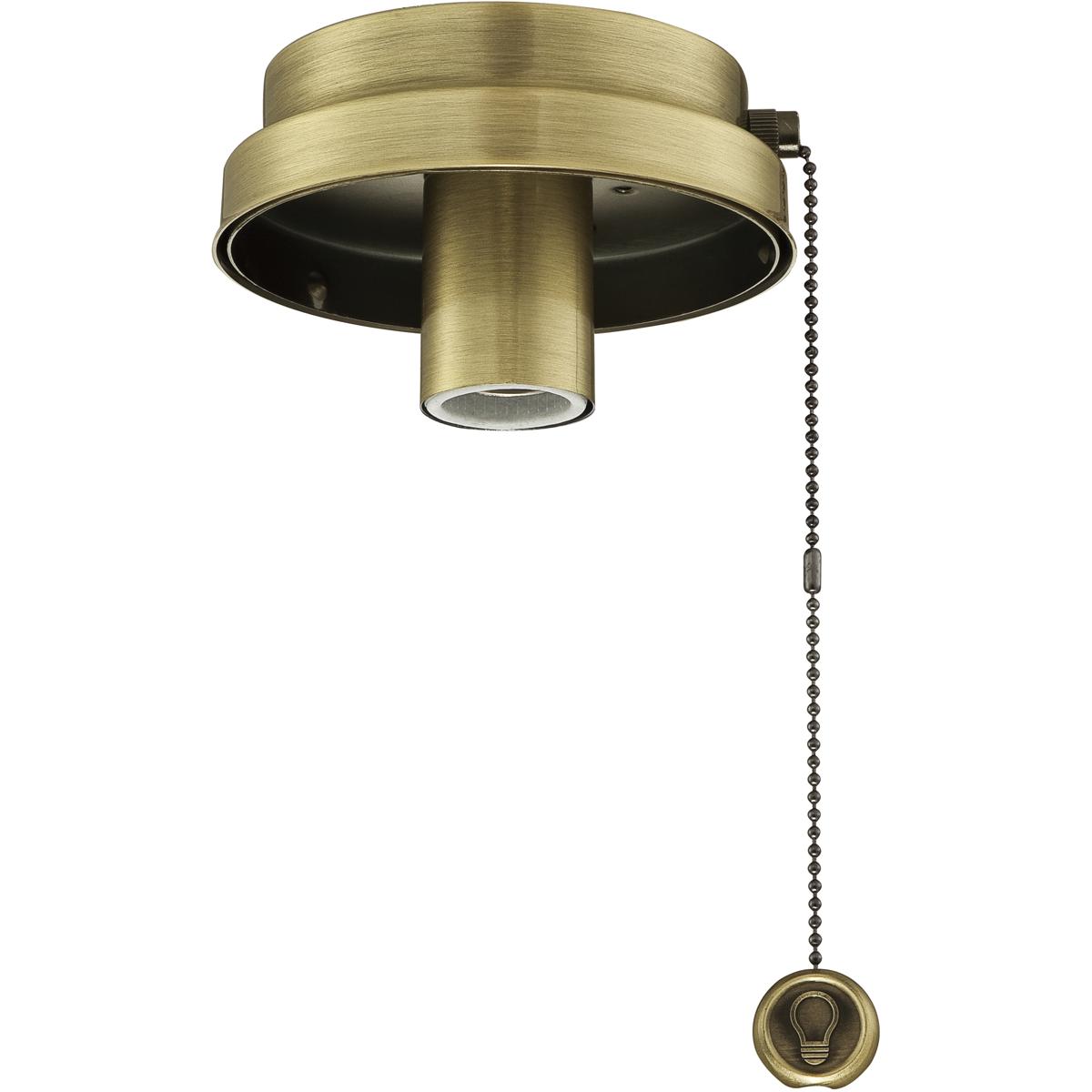 Fanimation F6AB Fitters 1 Light Antique Brass Fan Light