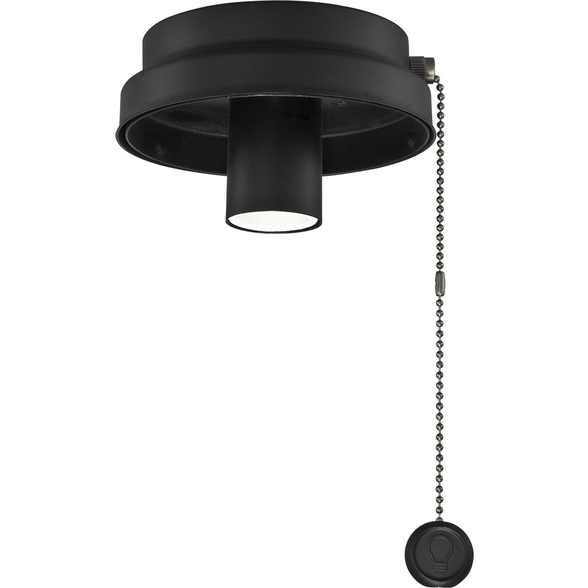 Fanimation F6BL Fitters 1 Light Black Fan Light