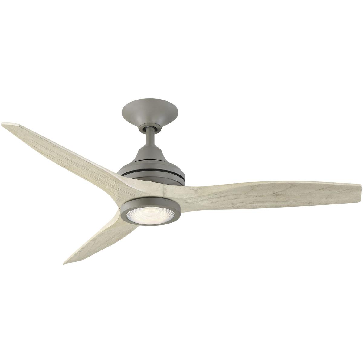 Fanimation FP6721BAGP-48LO-LK Spitfire 48 inch Antique Graphite with Light Oak Blades Indoor/Outdoor Ceiling Fan, Kit