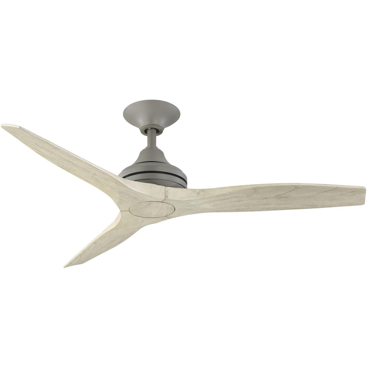 Fanimation FP6721BAGP-48LO Spitfire 48 inch Antique Graphite with Light Oak Blades Indoor/Outdoor Ceiling Fan, Kit