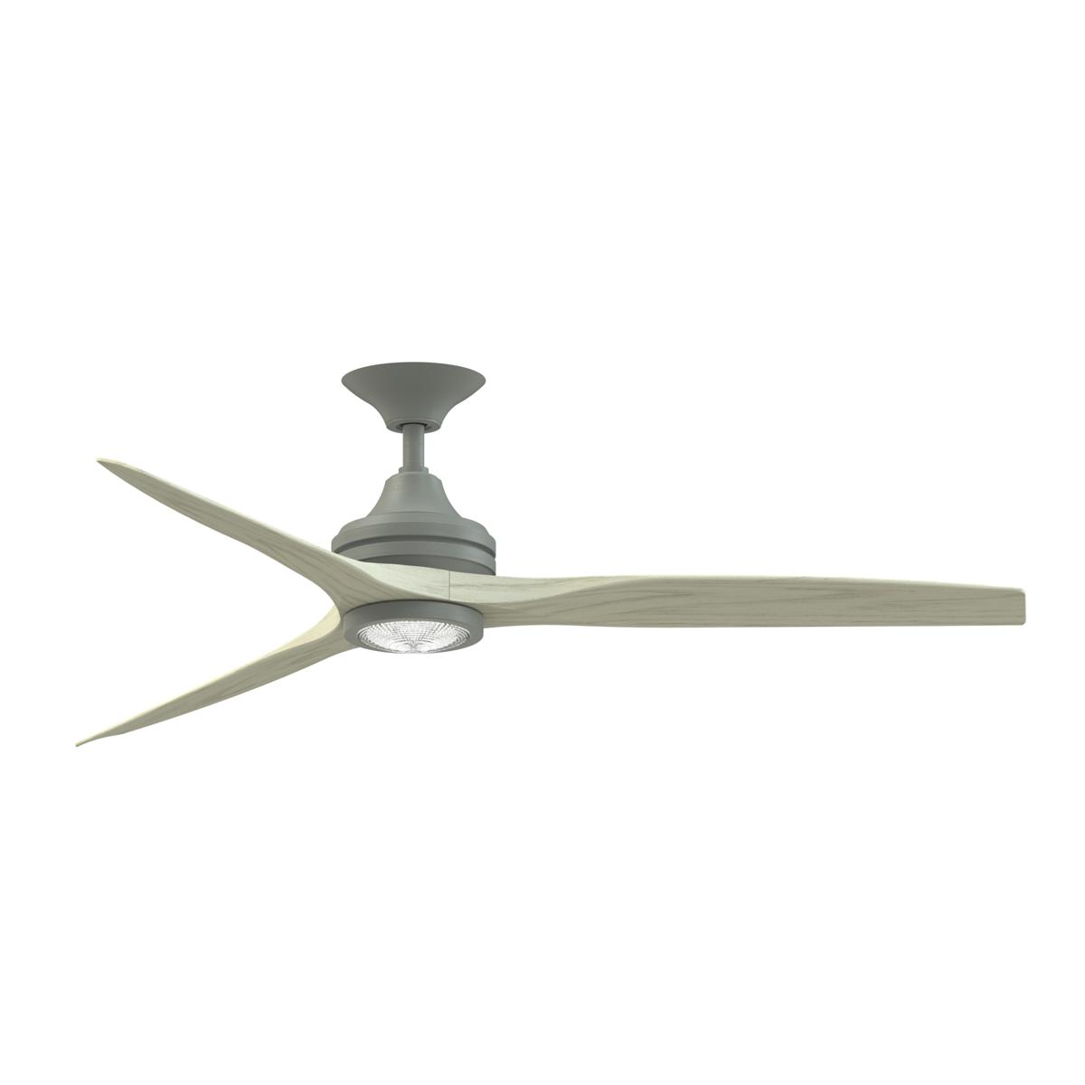 Fanimation FP6721BAGP-60LO-LK Spitfire 60 inch Antique Graphite with Light Oak Blades Indoor/Outdoor Ceiling Fan, Kit