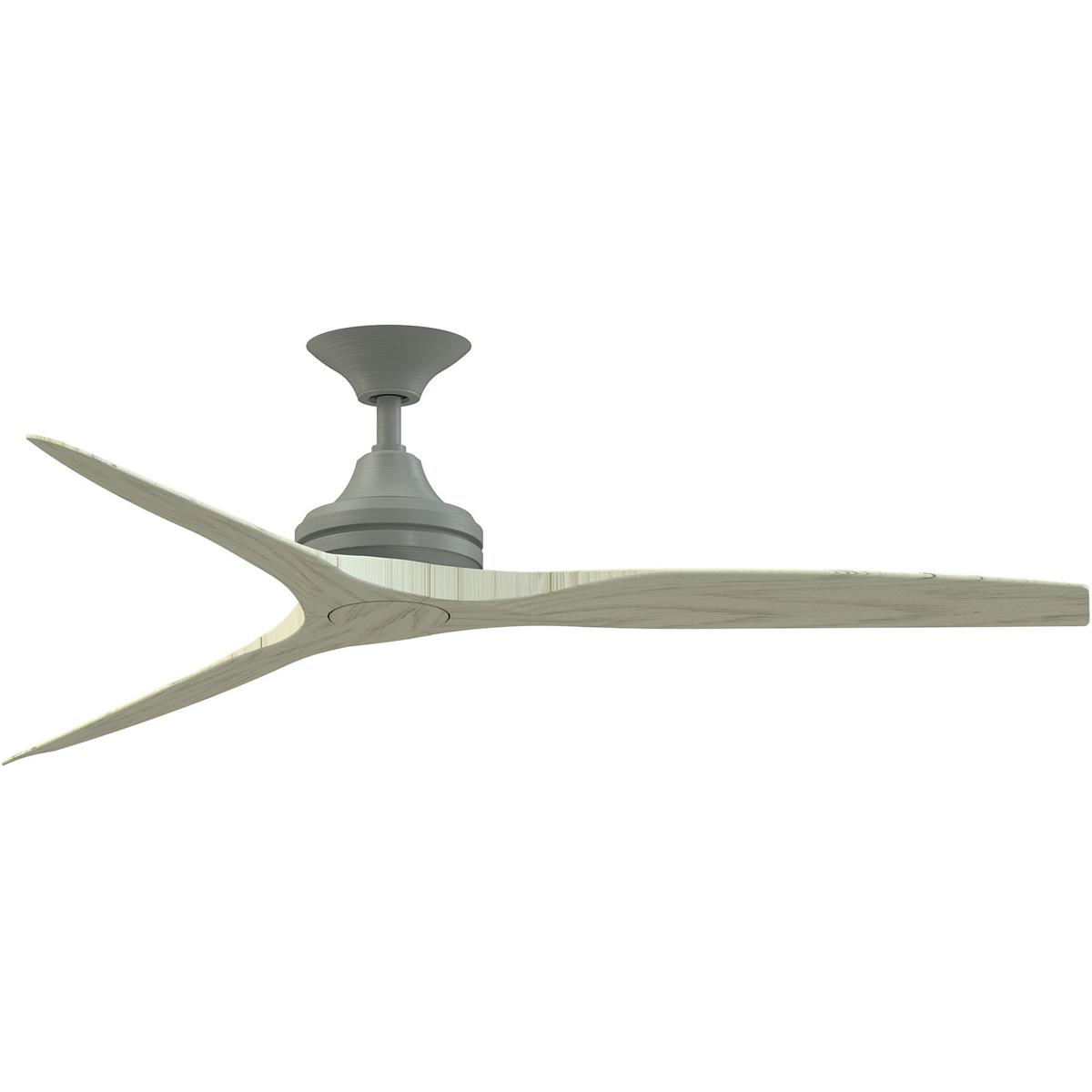 Fanimation FP6721BAGP-60LO Spitfire 60 inch Antique Graphite with Light Oak Blades Indoor/Outdoor Ceiling Fan, Kit