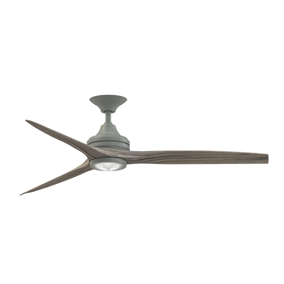 Fanimation FP6721BAGP-60WE-LK Spitfire 60 inch Antique Graphite with Weathered Wood Blades Indoor/Outdoor Ceiling Fan, Kit