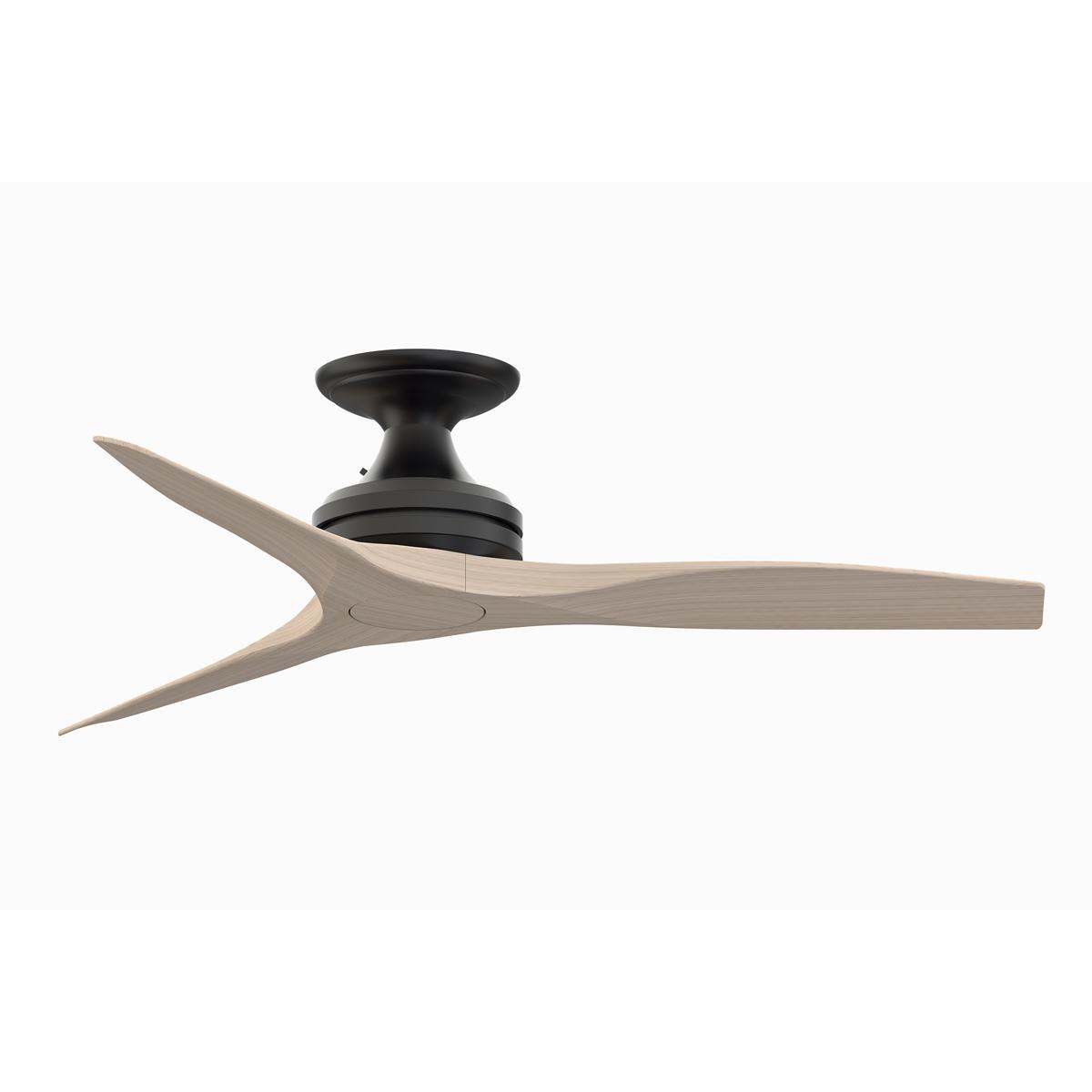 Fanimation FP6721BBL-48WW-F Spitfire 48 inch Black with White Washed Blades Indoor/Outdoor Ceiling Fan, Kit