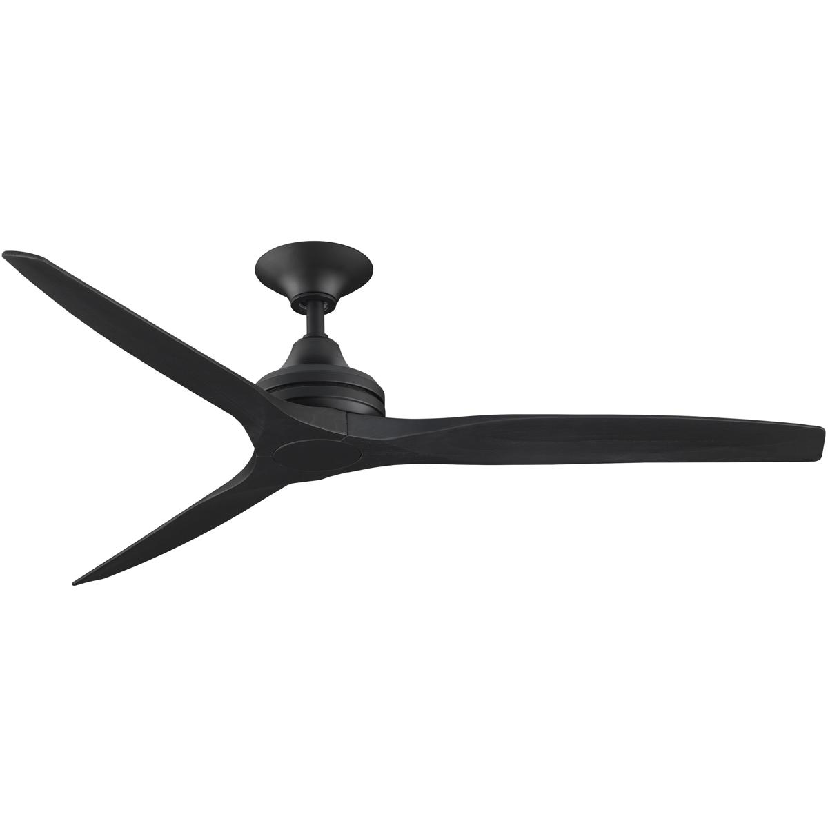 Fanimation FP6721BBL-60BL Spitfire 60 inch Black Indoor/Outdoor Ceiling Fan, Kit