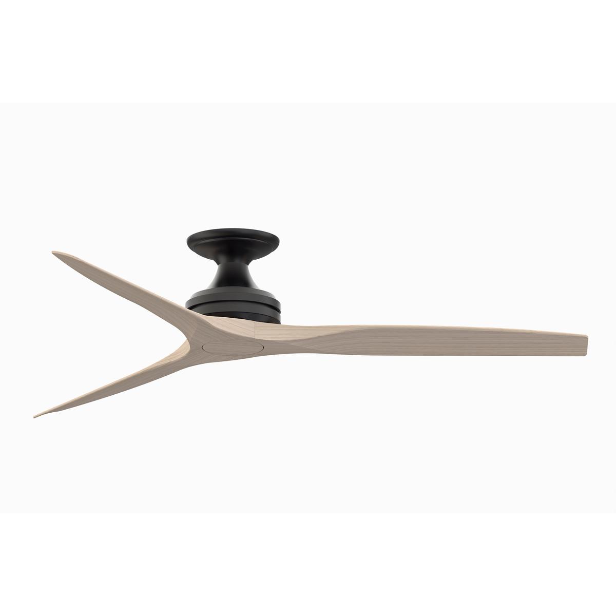 Fanimation FP6721BBL-60WW-F Spitfire 60 inch Black with White Washed Blades Indoor/Outdoor Ceiling Fan, Kit
