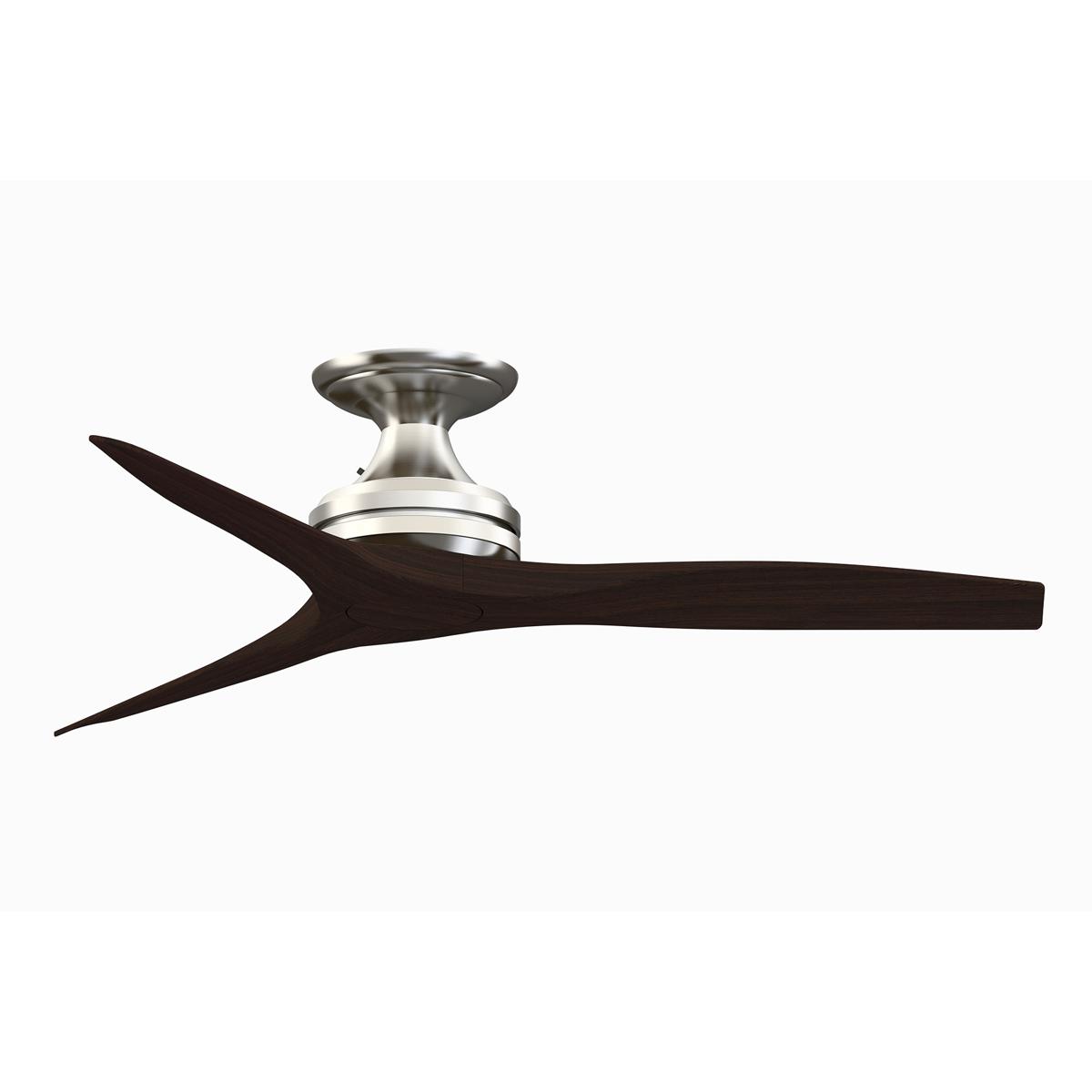Fanimation FP6721BBN-48DWA-F Spitfire 48 inch Brushed Nickel with Dark Walnut Blades Indoor/Outdoor Ceiling Fan, Kit