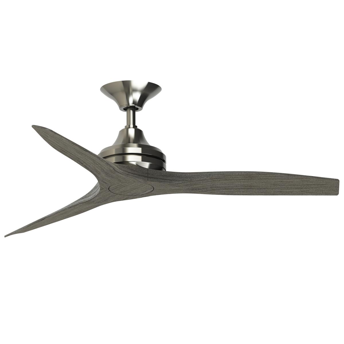 Fanimation FP6721BBN-48WE Spitfire 48 inch Brushed Nickel with Weathered Wood Blades Indoor/Outdoor Ceiling Fan, Kit